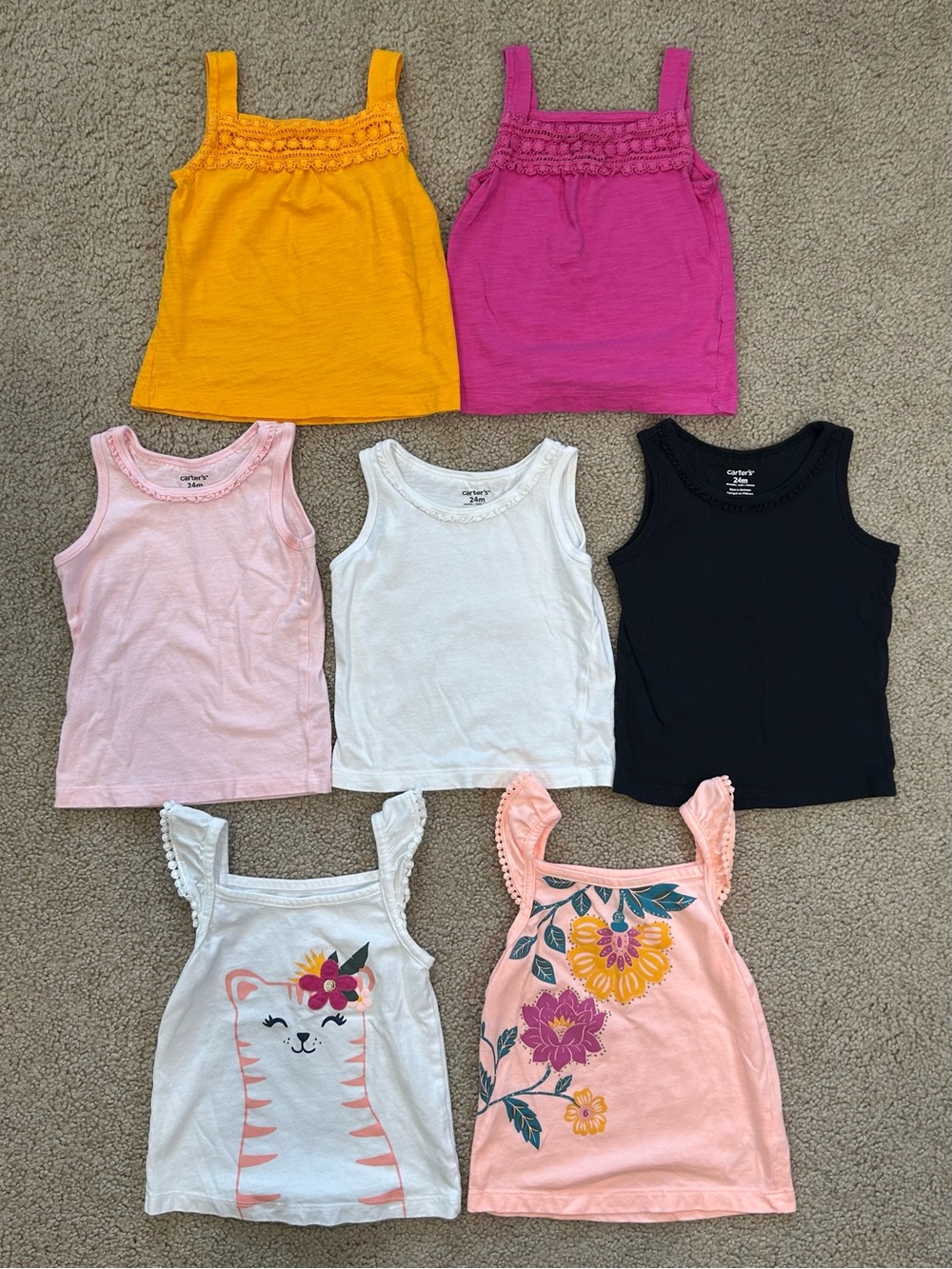 Girls Tank Tops Bundle Size 18-24 Months